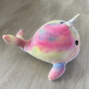 NWOT Tie dye Squishmallow narwhal